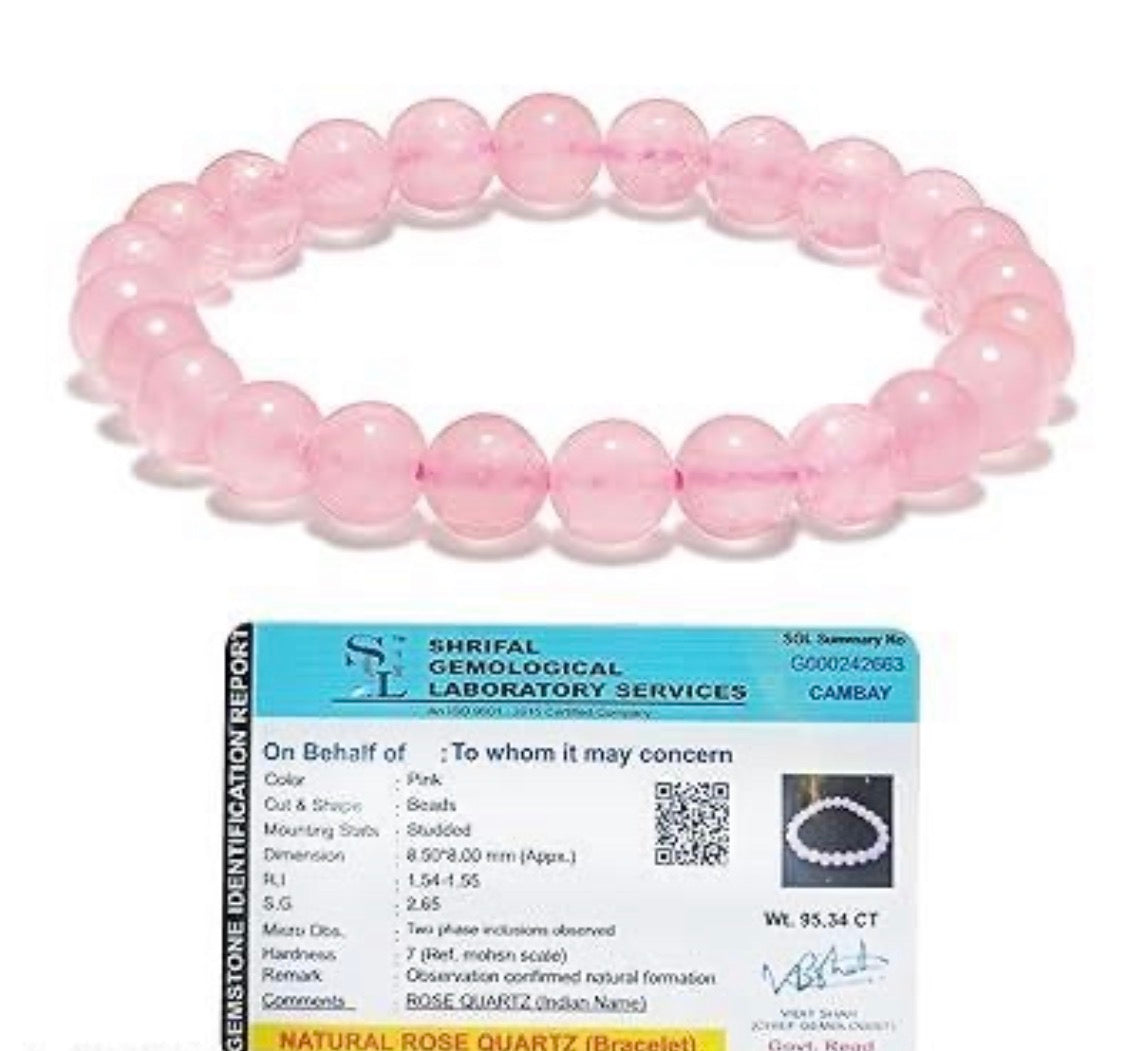 Rose Quartz Natural Bracelet