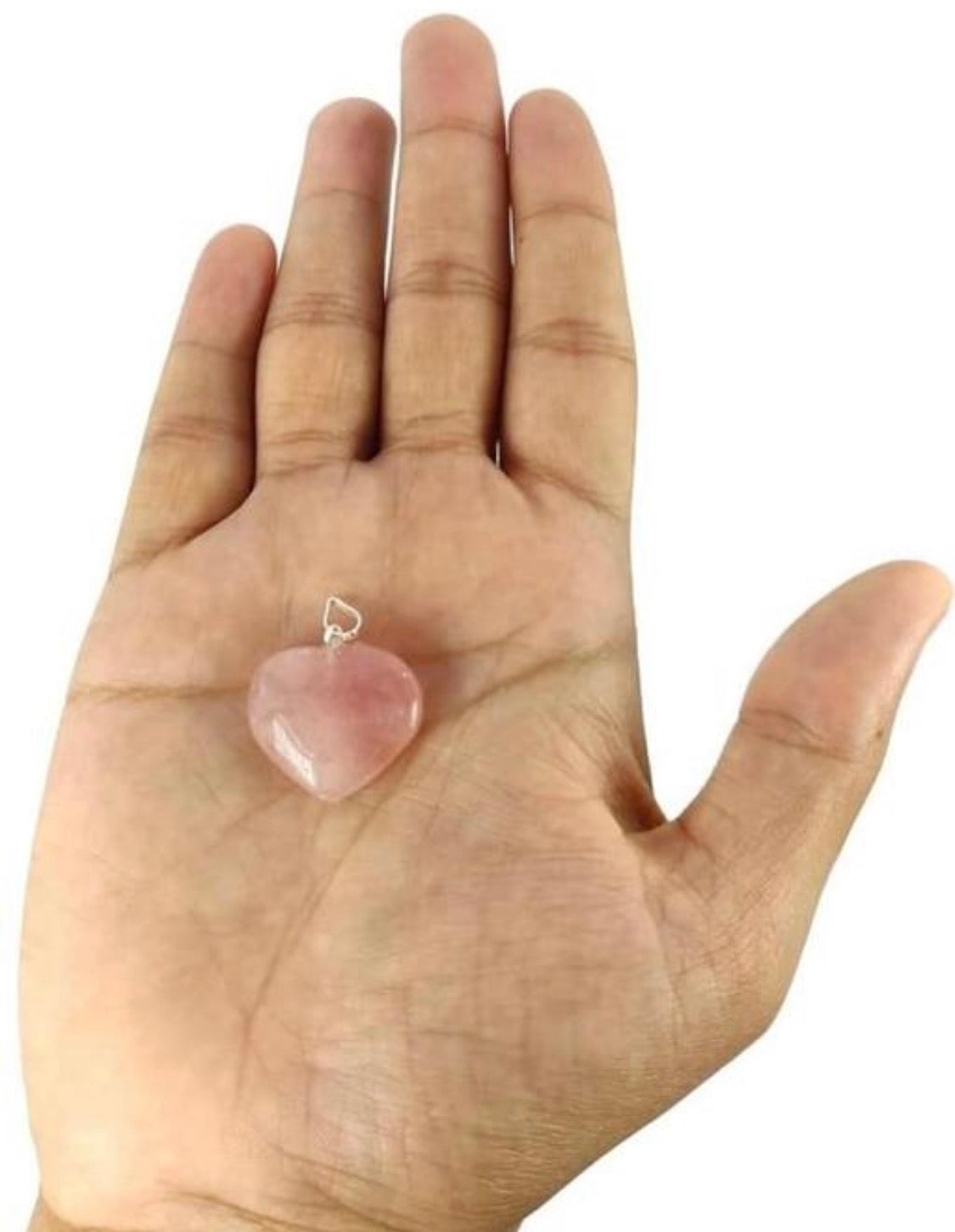 Rose Quartz Heart Shape Pendant