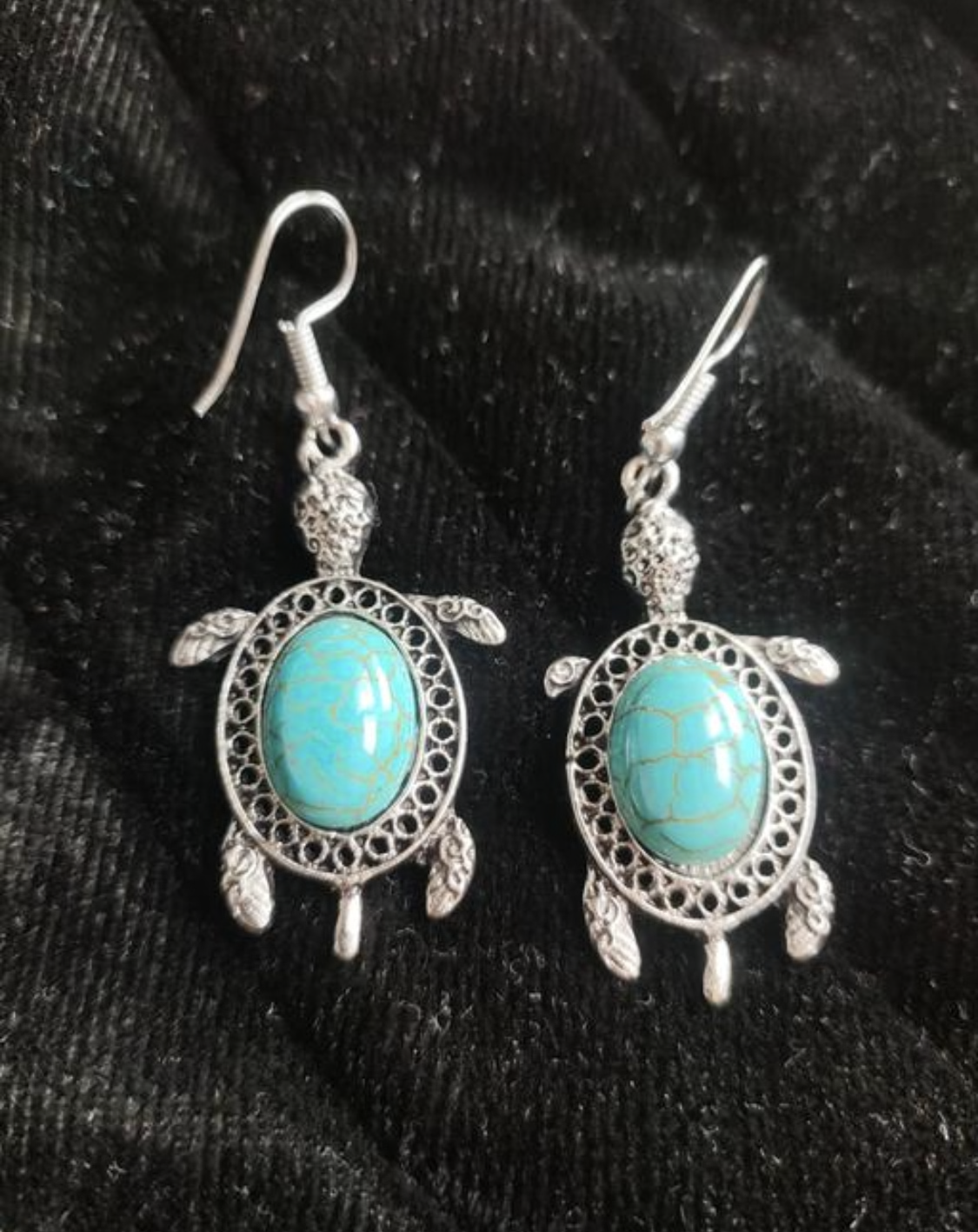 Silver Firoza Pendant ( 5.25 Carat Each )