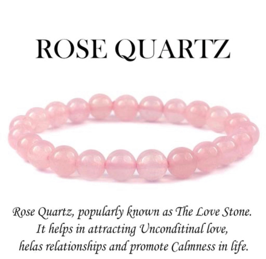 Rose Quartz Natural Bracelet