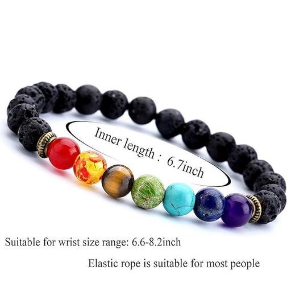 7 Chakra Bracelet for Woman and Men with Lab Certificate
