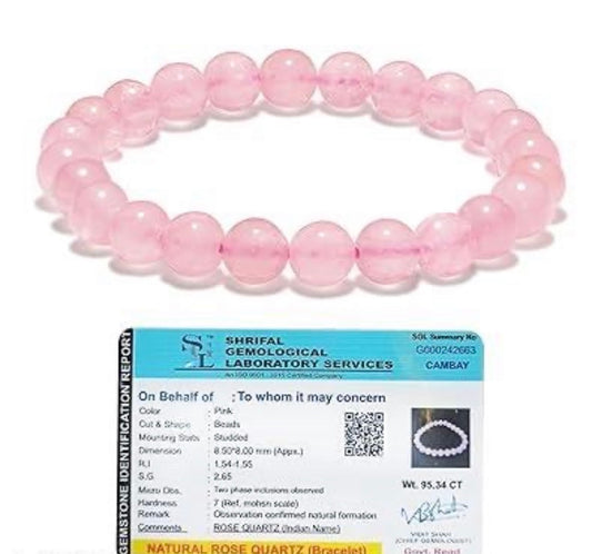 Rose Quartz Natural Bracelet
